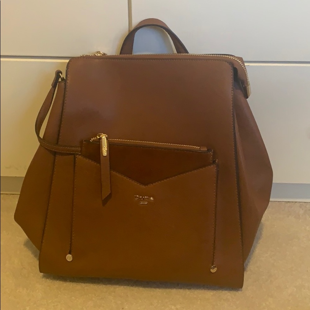 Authentic Dune genuine leather backpack.